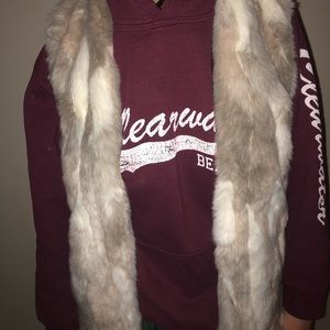 Faux fur vest Abercrombie size XS